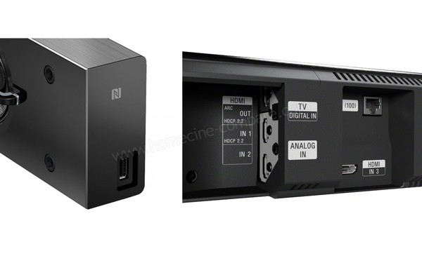 SONY HT-NT3 - Connectique