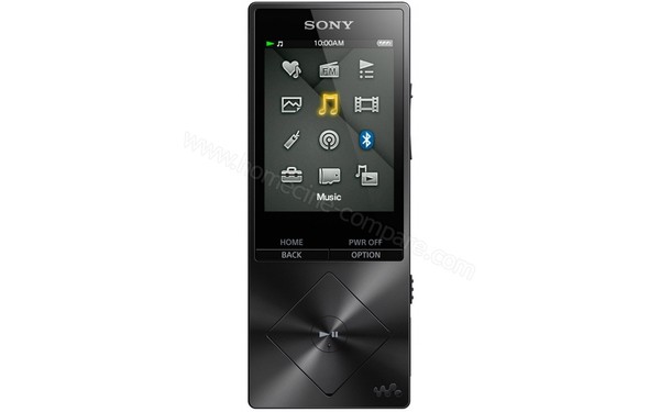 SONY NWZ-A15B 16 Go - Vue de face