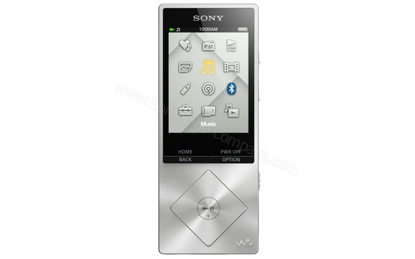 SONY NWZ-A15S 16 Go - Vue de face