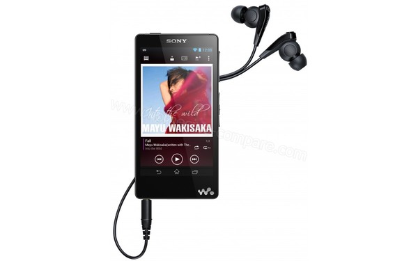 SONY NWZ-F886B - Vue de face avec &eacute;couteurs