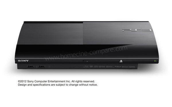 SONY PS3 Ultra Slim 12 Go Uncharted3 GOW3 - Vue de face-dessus