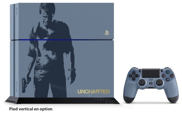 SONY PS4 1 To Uncharted 4 EL Import EU - Vue de face