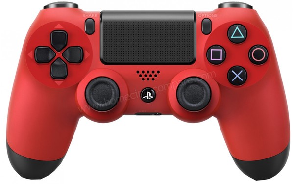 SONY PS4 Blanche 2 manettes - DualShock 4 rouge