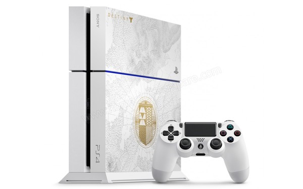 SONY PS4 Destiny LRDC Edition limit&eacute;e - Vue 3/4 gauche - Position verticale