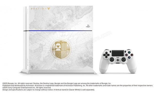 SONY PS4 Destiny LRDC Edition limit&eacute;e - Vue de face - Position verticale