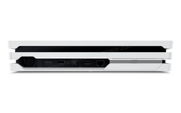 SONY PS4 Pro Blanche 1 To - Vue de l'arri&egrave;re