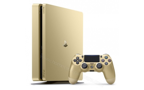 SONY PS4 Slim Or 500 Go Imports EU - Position verticale