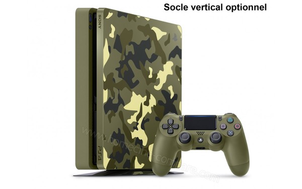 SONY PS4 Slim 1 To COD WWII Edition limit&eacute;e - Position verticale
