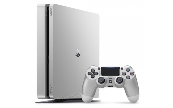 SONY PS4 Slim Argent 500 Go - Position verticale