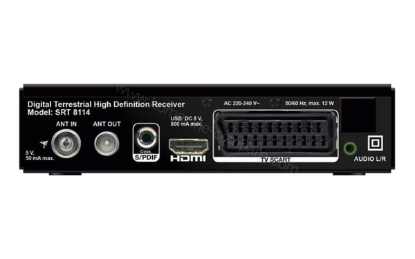 STRONG SRT 8114 - Vue de l'arri&egrave;re (connectique)