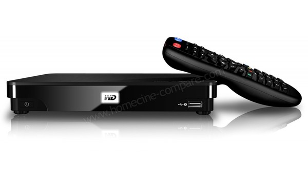 WESTERN DIGITAL WD TV Live Hub 750 Go - VUe de face avec t&eacute;l&eacute;commande