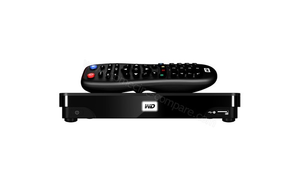 WESTERN DIGITAL WD TV Live Hub 750 Go - VUe de face avec t&eacute;l&eacute;commande