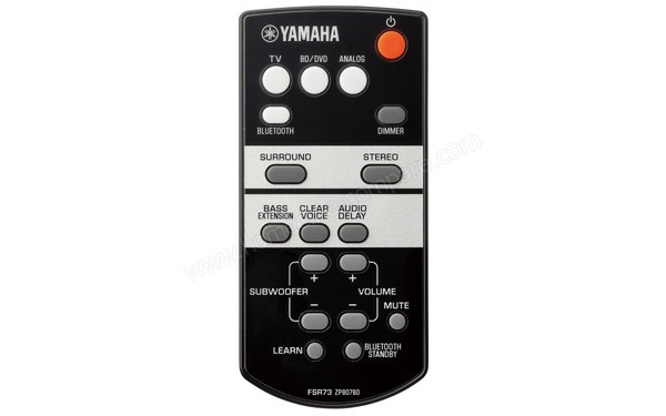YAMAHA YAS-105 Noir - T&eacute;l&eacute;commande