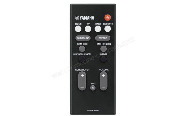 YAMAHA YAS-107 - T&eacute;l&eacute;commande
