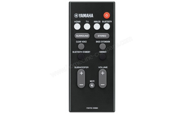 YAMAHA YAS-207 - T&eacute;l&eacute;commande