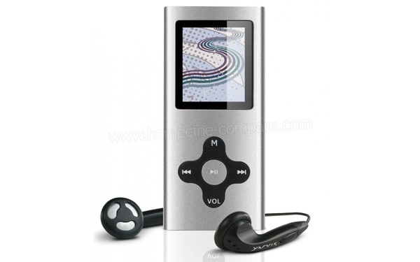 YARVIK PMP221 4 Go - Vue de face + &eacute;couteurs