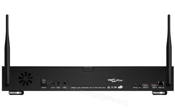 ZAPPITI Player 4K Duo (sans DD) - Vue de l'arri&egrave;re