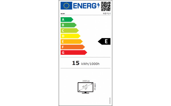 ACER B227QEbmiprzxv - &Eacute;tiquette &eacute;nergie v2