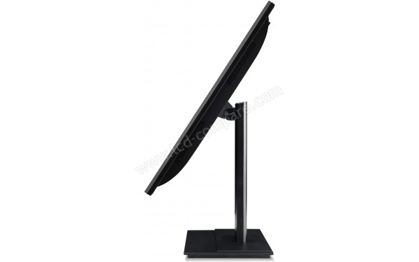 ACER B246HLymdpr - Vue de profil bascul&eacute; vers l'arri&egrave;re en mode portrait