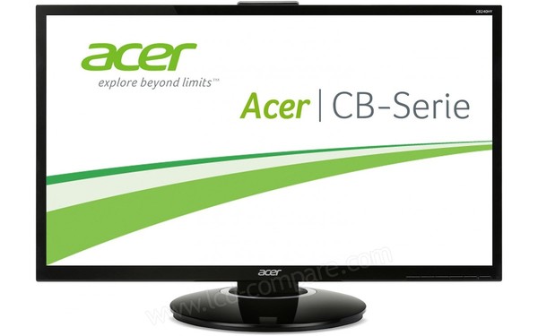 ACER CB240HYbmidr - Vue de face en position basse