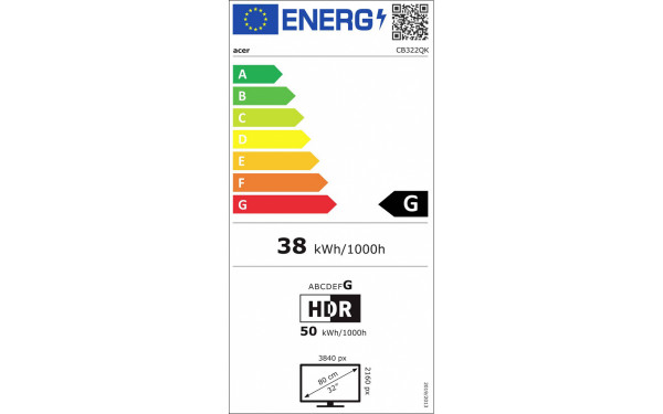 ACER CB322QKsemipruzx - &Eacute;tiquette &eacute;nergie v2