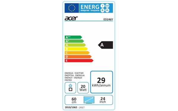 ACER ED246Ybix - &Eacute;tiquette &eacute;nergie