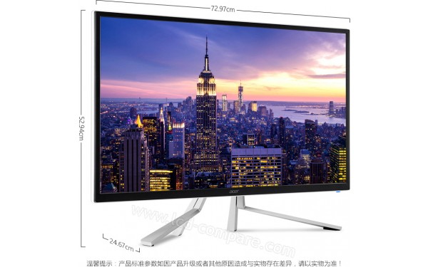 ACER ET322QKCbmiipzx - Vue 3/4 gauche