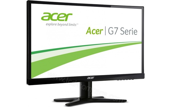 ACER G237HLAbid - Vue 3/4 gauche