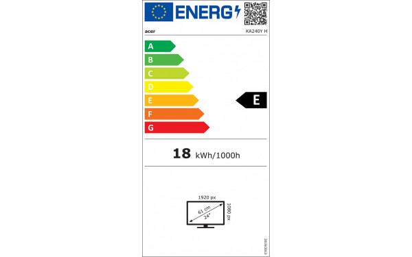 ACER KA240YHbi - &Eacute;tiquette &eacute;nergie v2