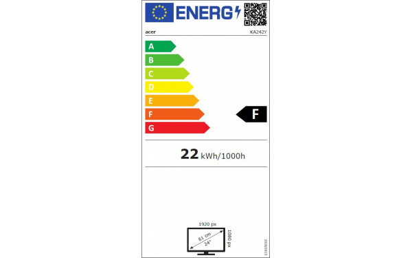 ACER KA242YEbi - &Eacute;tiquette &eacute;nergie v2