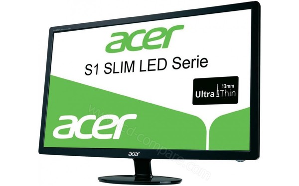 ACER S271HLFbid - Vue 3/4 droite