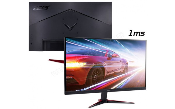 ACER VG240Ybmiix - Vue de l'arri&egrave;re + Vue 3/4 gauche