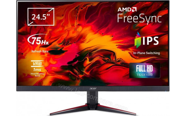 ACER VG250Qbmiix - Vue de face