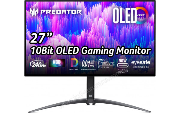 ACER X27Ubmiipruzx - Vue de face