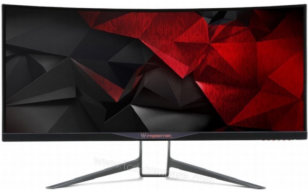 ACER X34Pbmiphzx - Vue de face en position basse