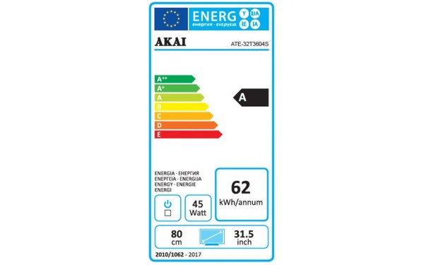 AKAI ATE-40T3604S - &Eacute;tiquette &eacute;nergie