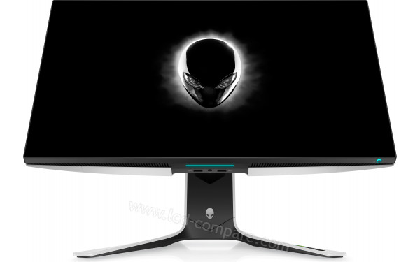ALIENWARE AW2721D - Vue de face en position inclin&eacute;e