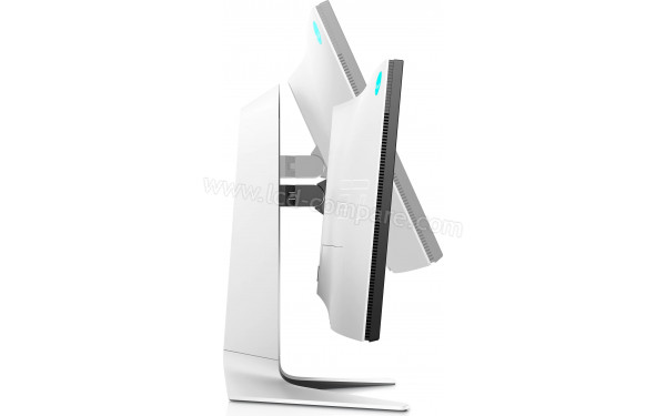 ALIENWARE AW2721D - Vue de profil gauche avec ajustement de la hauteur et de l'inclinaison