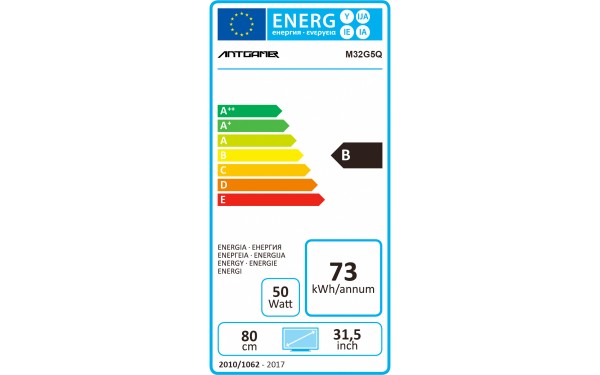 ANTGAMER M32G5Q - &Eacute;tiquette &eacute;nergie