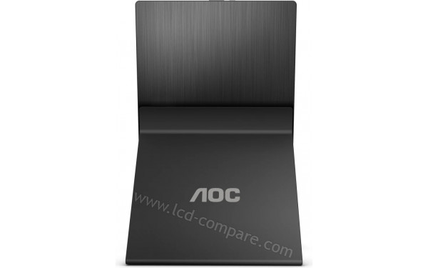 AOC 16T2 - Vue de l'arri&egrave;re en mode portrait avec Smart Cover (inclus)