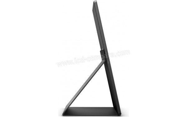 AOC 16T2 - Vue de profil avec Smart Cover (inclus)