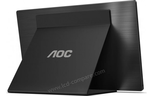 AOC 16T2 - Vue 3/4 arri&egrave;re avec Smart Cover (inclus)