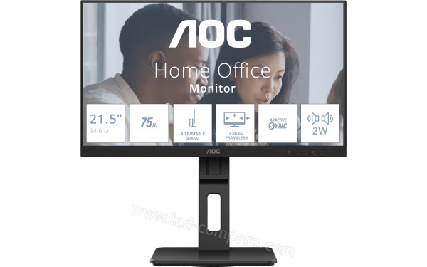 AOC 22E2UMF - Vue de face