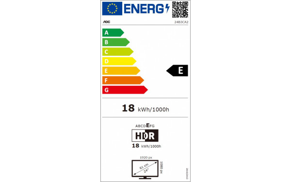 AOC 24B3CA2 - &Eacute;tiquette &eacute;nergie v2