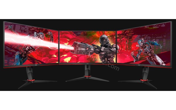 AOC 24G2/BK - Gr&acirc;ce au design sans bords, possibilit&eacute; de coller plusieurs &eacute;crans