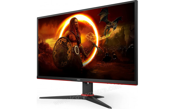 AOC 24G2SAE/BK - Vue 3/4 droite