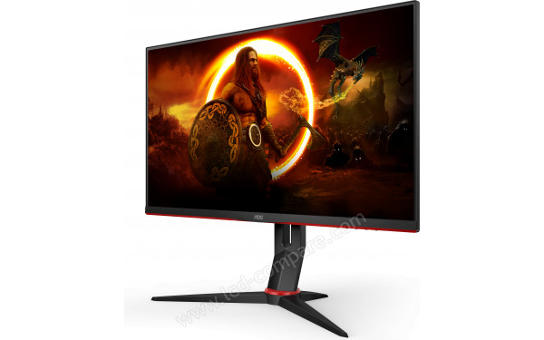 AOC 24G2SPU/BK - Vue 3/4 droite