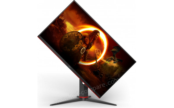 AOC 24G2SPU/BK - Vue de face en mode portrait