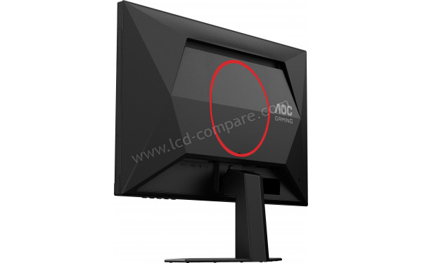 AOC 24G4HREAD - Vue 3/4 arri&egrave;re