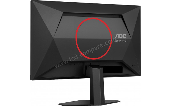 AOC 24G4HREAD - Vue 3/4 arri&egrave;re